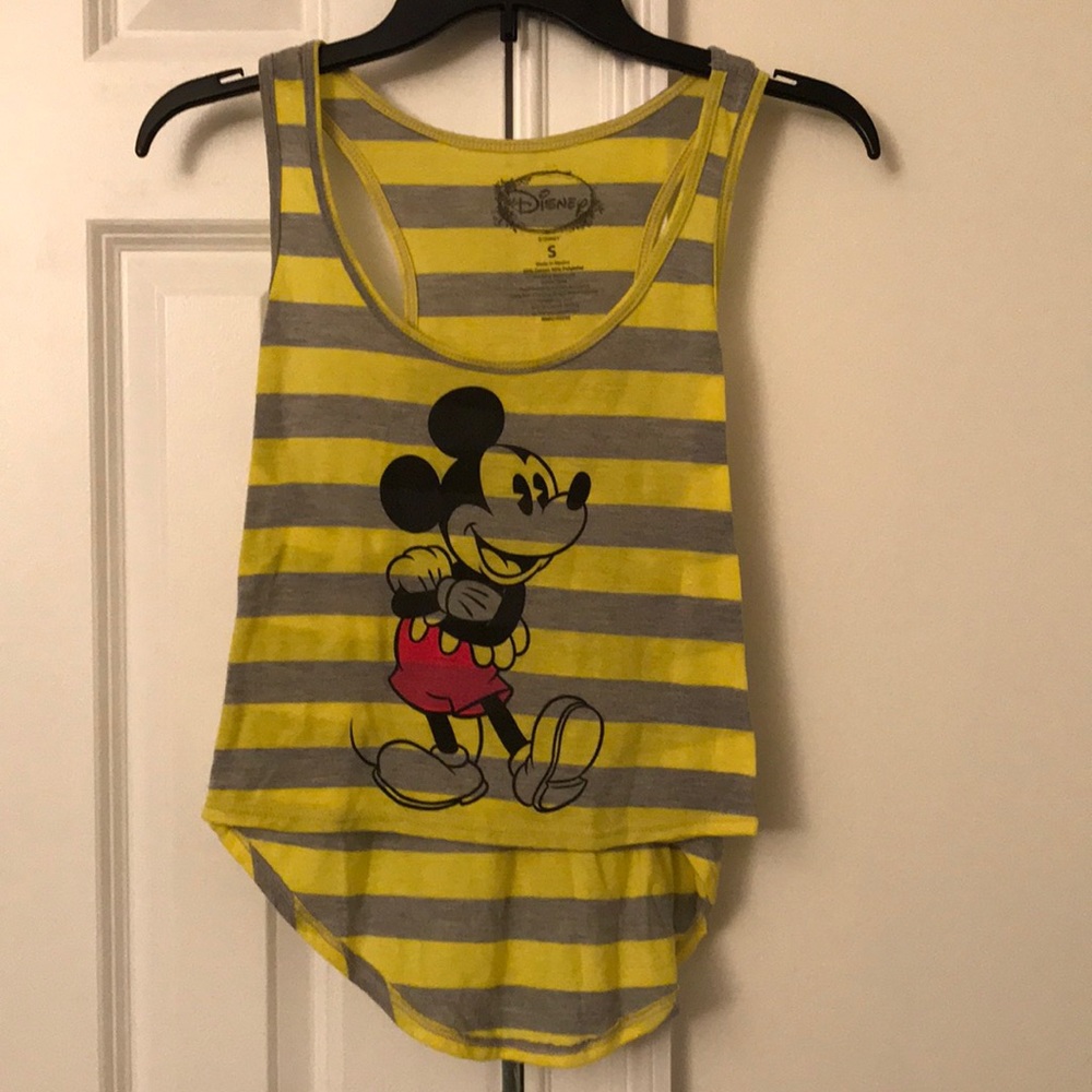 Mickey Mouse Crop Top High Low